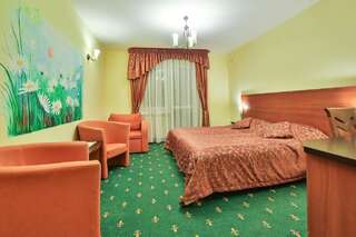 Отель Hotel Wiosna Рабка Двухместный номер с 1 кроватью или 2 отдельными кроватями и балконом-2